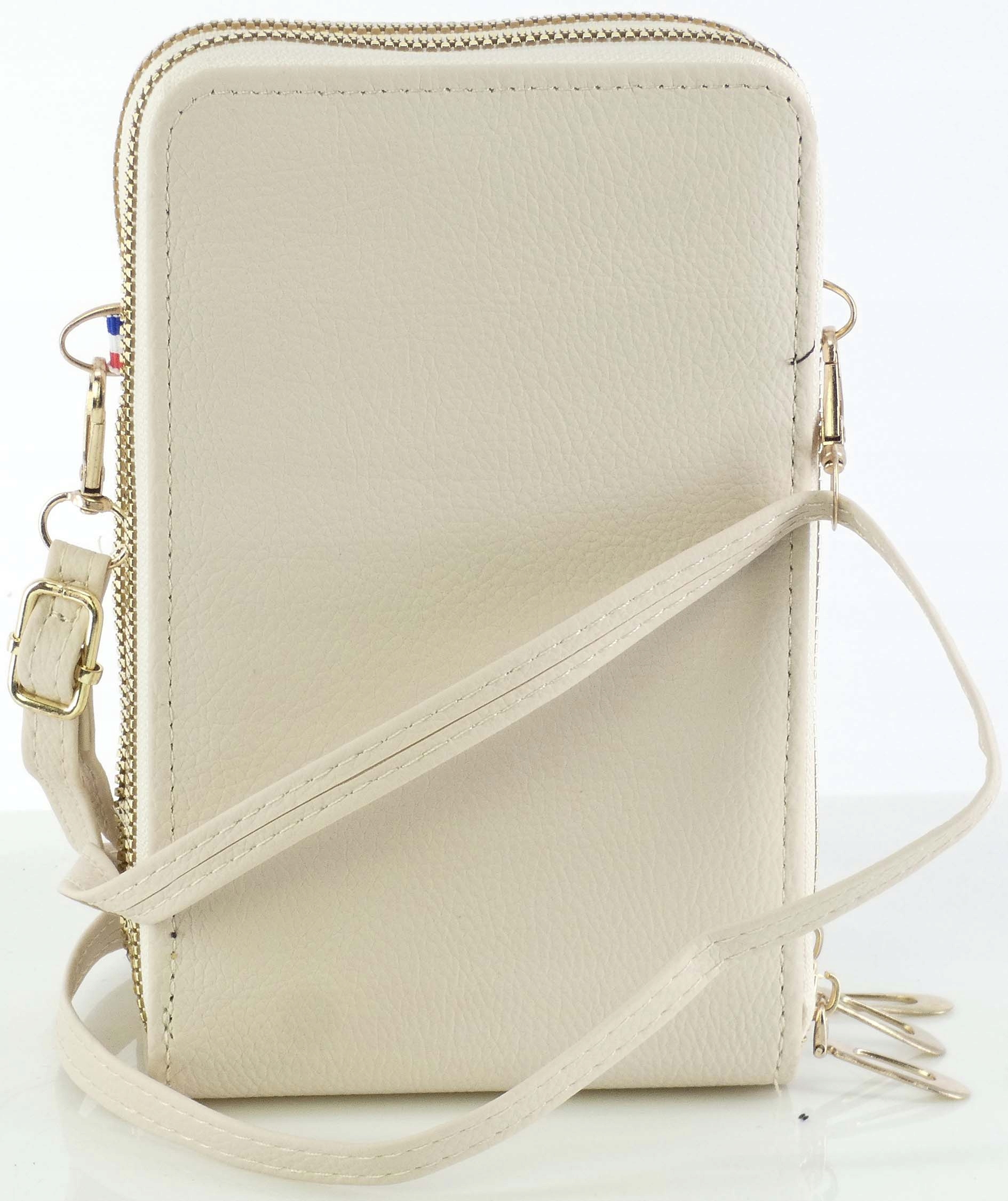 CAMBELL DAMSKA TOREBKA NA RAMIĘ SKÓRA EKOLOGICZNA BAG ZAMEK ORGANIZER ECRU Płeć kobieta