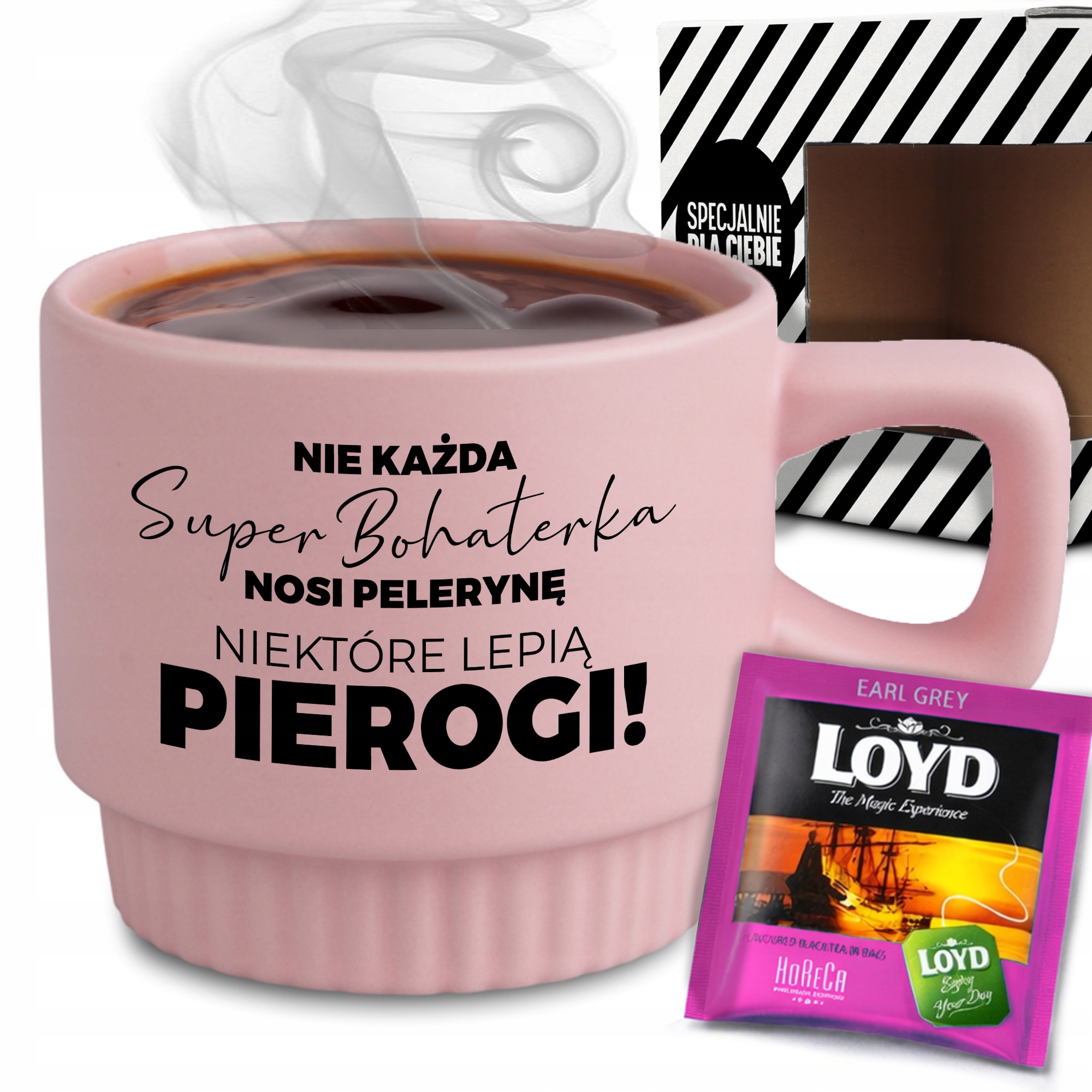 Ryhovaný Hrnček V Krabici Ružový Čaj, Hrdinky Lejú Knedle, Darček