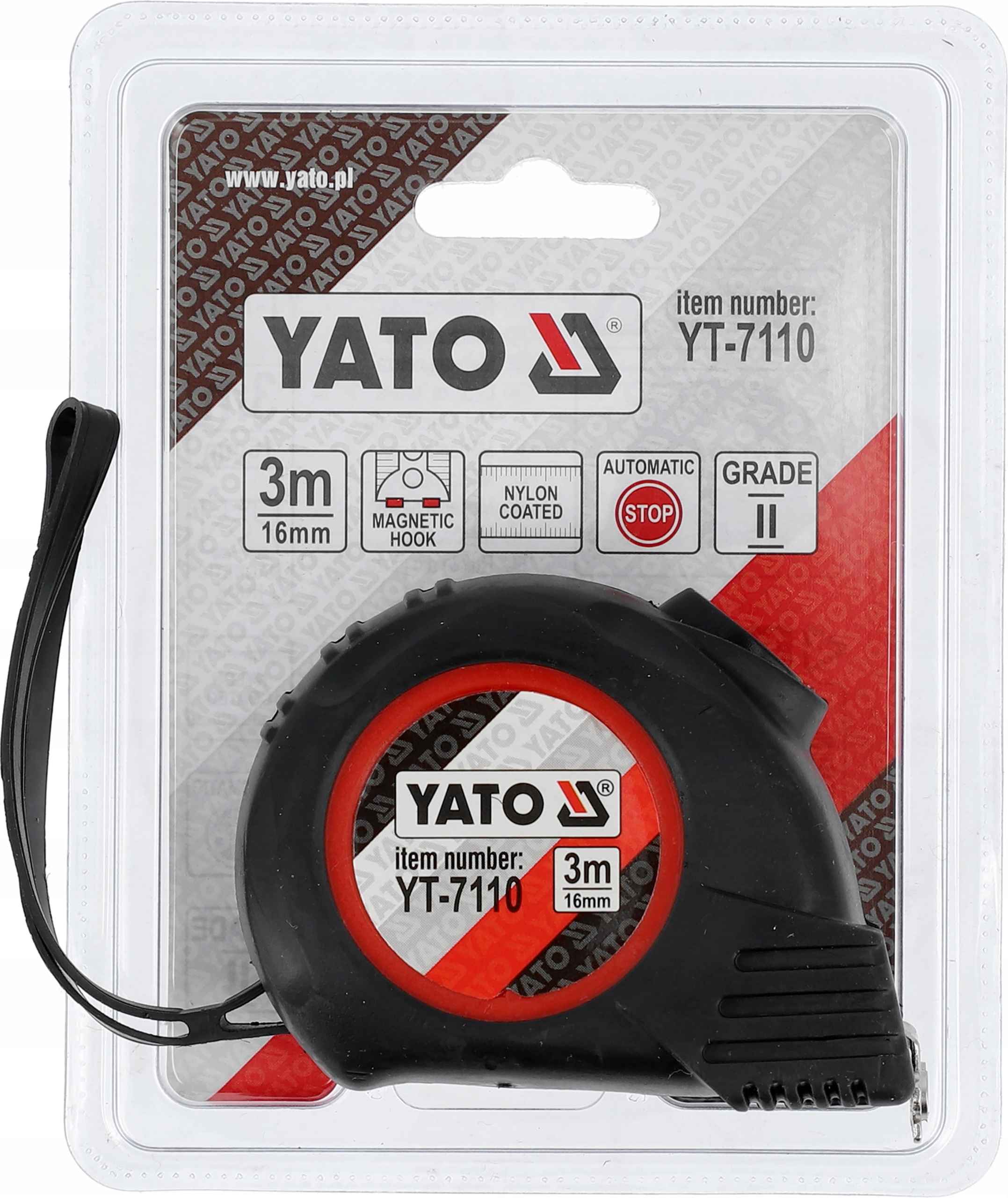 MIARA ZWIJANA MIARKA 3m x 16 mm METRÓWKA Z BLOKADĄ Rodzaj miara zwijana