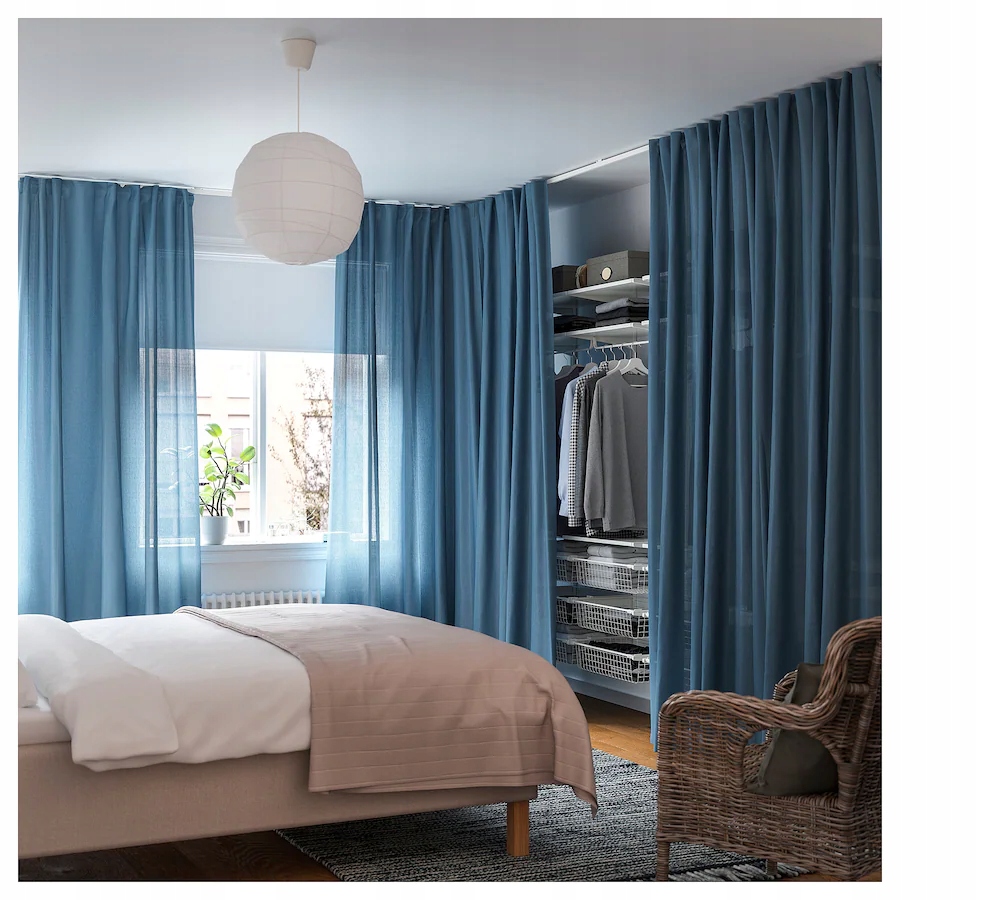 IKEA VIDGA Haczyki do prowadnic do zasłon biały Marka Ikea