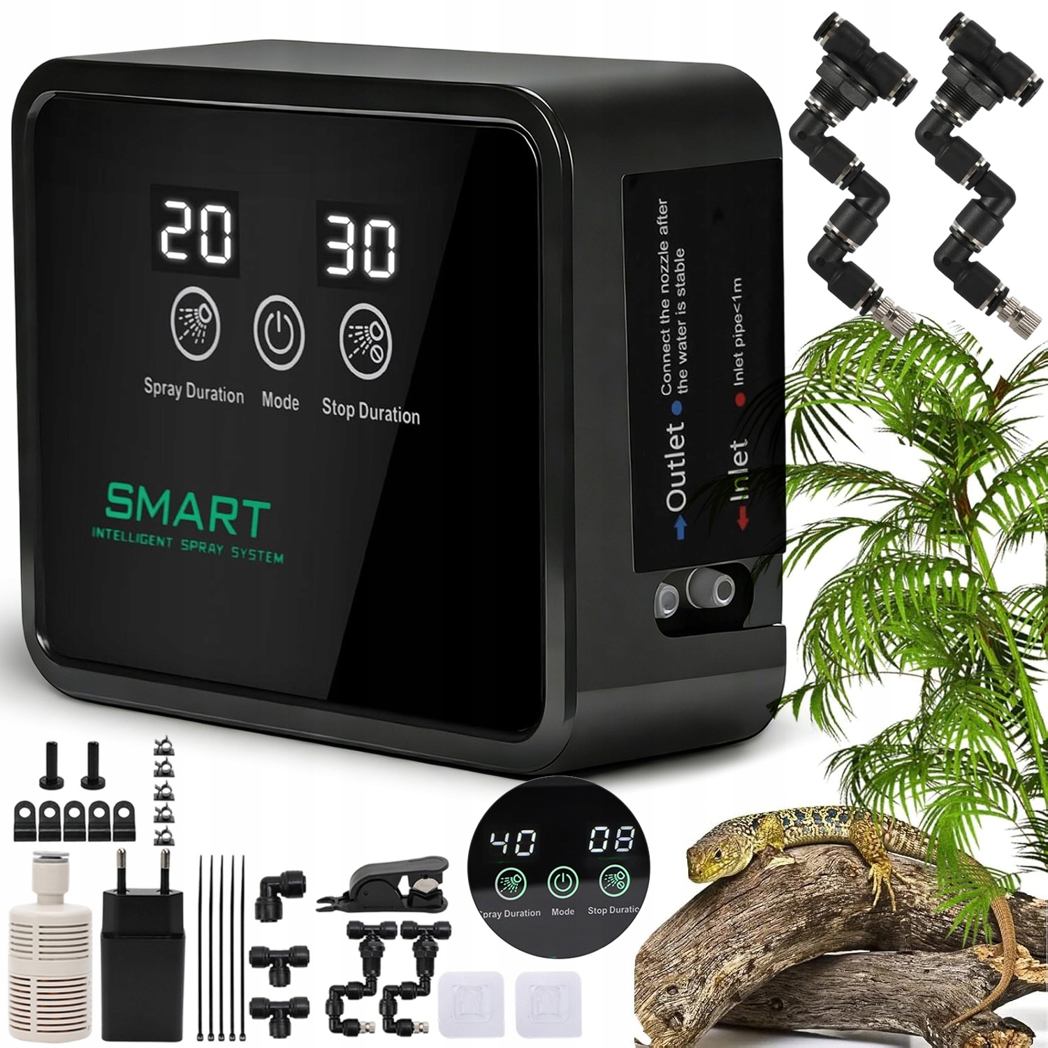 Levně Automatické Mlžení Zahradní Postřikovač Pro Plazy A Obojživelníky
