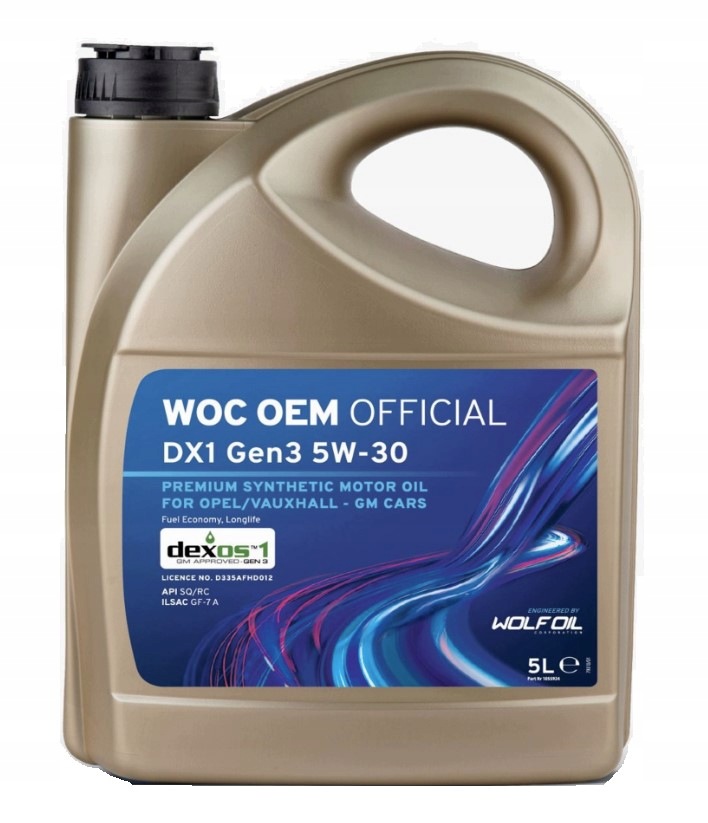 5W30 Opel Gm dexos1 GEN3 Turbo Benzyna 5L