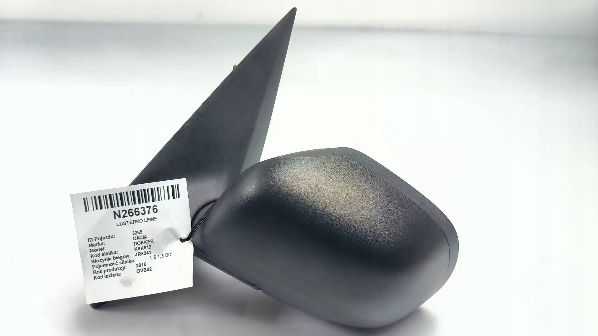 mirror left EU 12893080 DACIA DOKKER 5 PIN