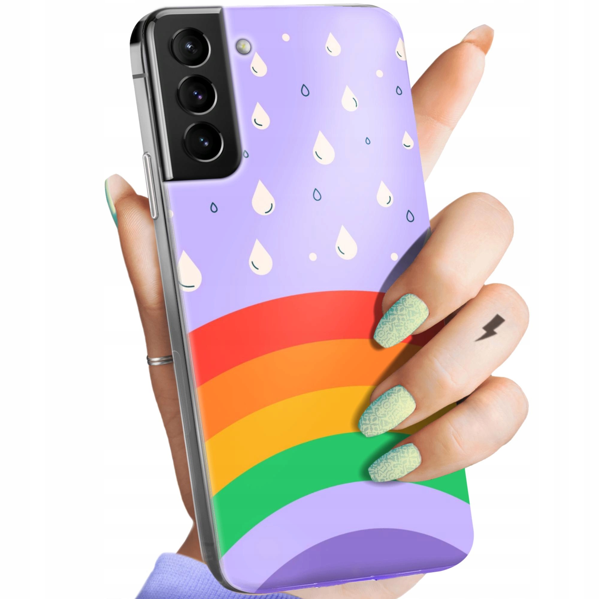 Etui Do Samsung Galaxy S21 Ultra 5G Tęcza Rainbow Obudowa Pokrowiec
