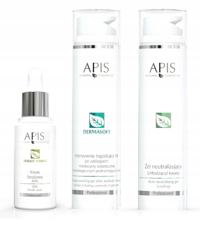 

Apis kwas ferulowy 40% neutralizator żel Zestaw