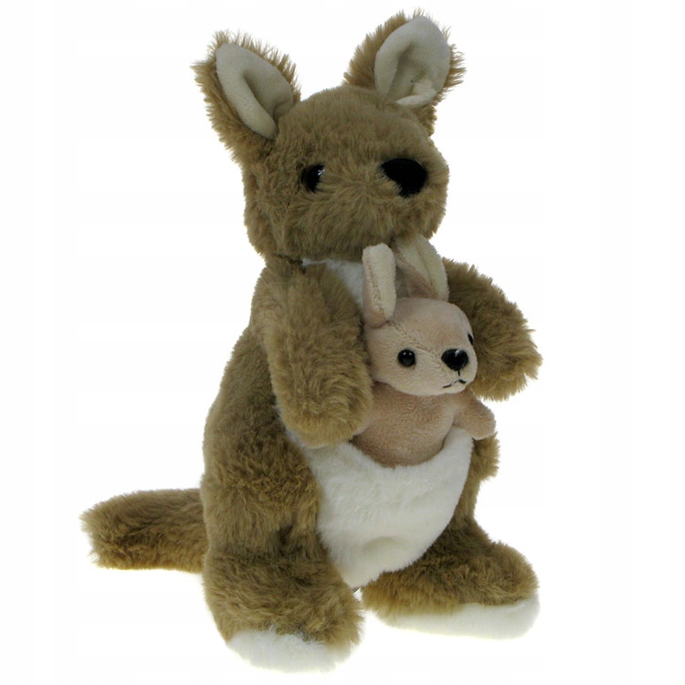 

Zoo: maskotka Kangur z młodym 24cm (00084)