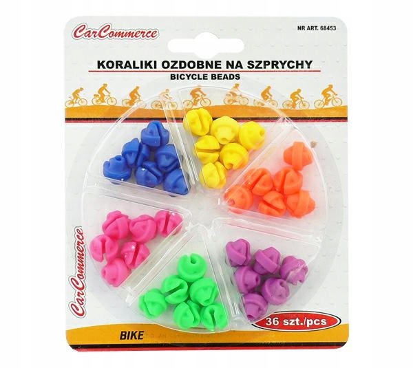 

Koraliki na Szprychy Rowerowe Kulki Wielokolorowe