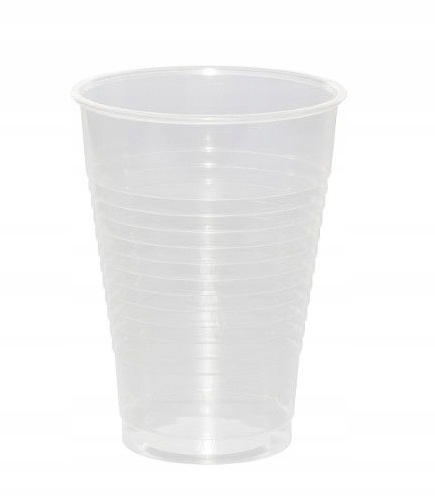 

Kubki jednorazowe plastikowe bezbarwne 100 szt.