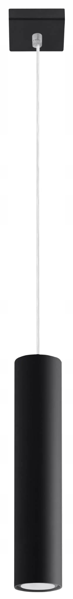 Závěsná lampa Sollux Lighting Lagos 1 Černá, moderní osvětlení