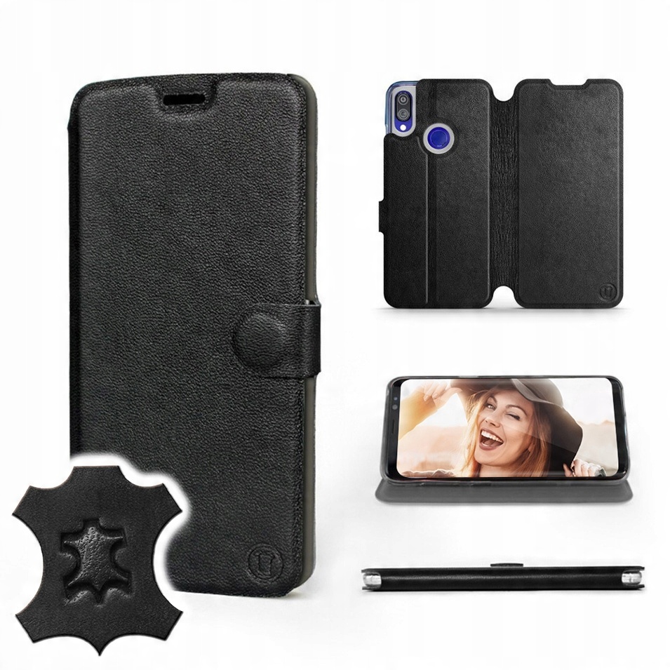 

Etui Mobiwear do Xiaomi Redmi Note 7 Black Leather