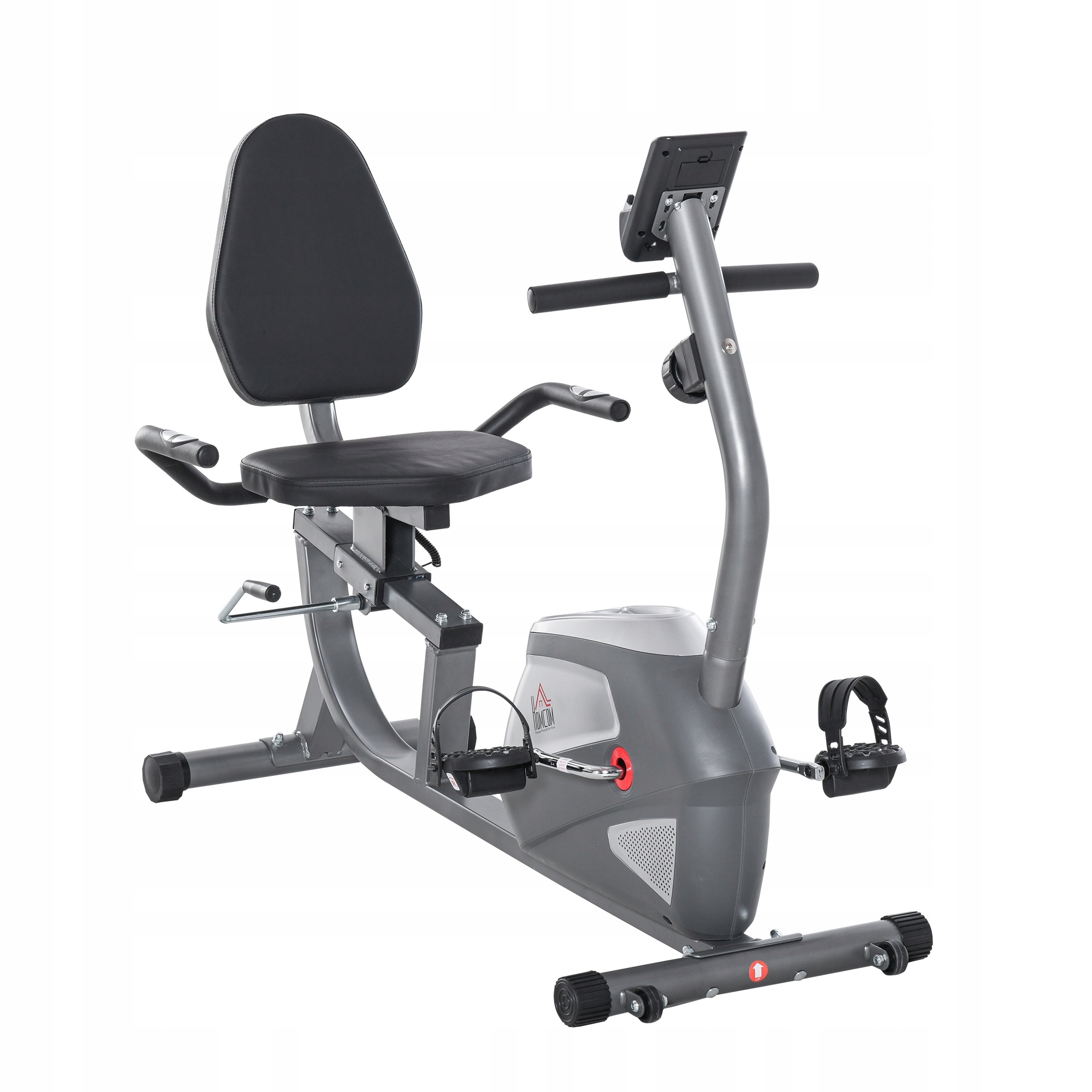 Magnetický tréninkový bicykel Homcom Horizontální LCD 8 kg