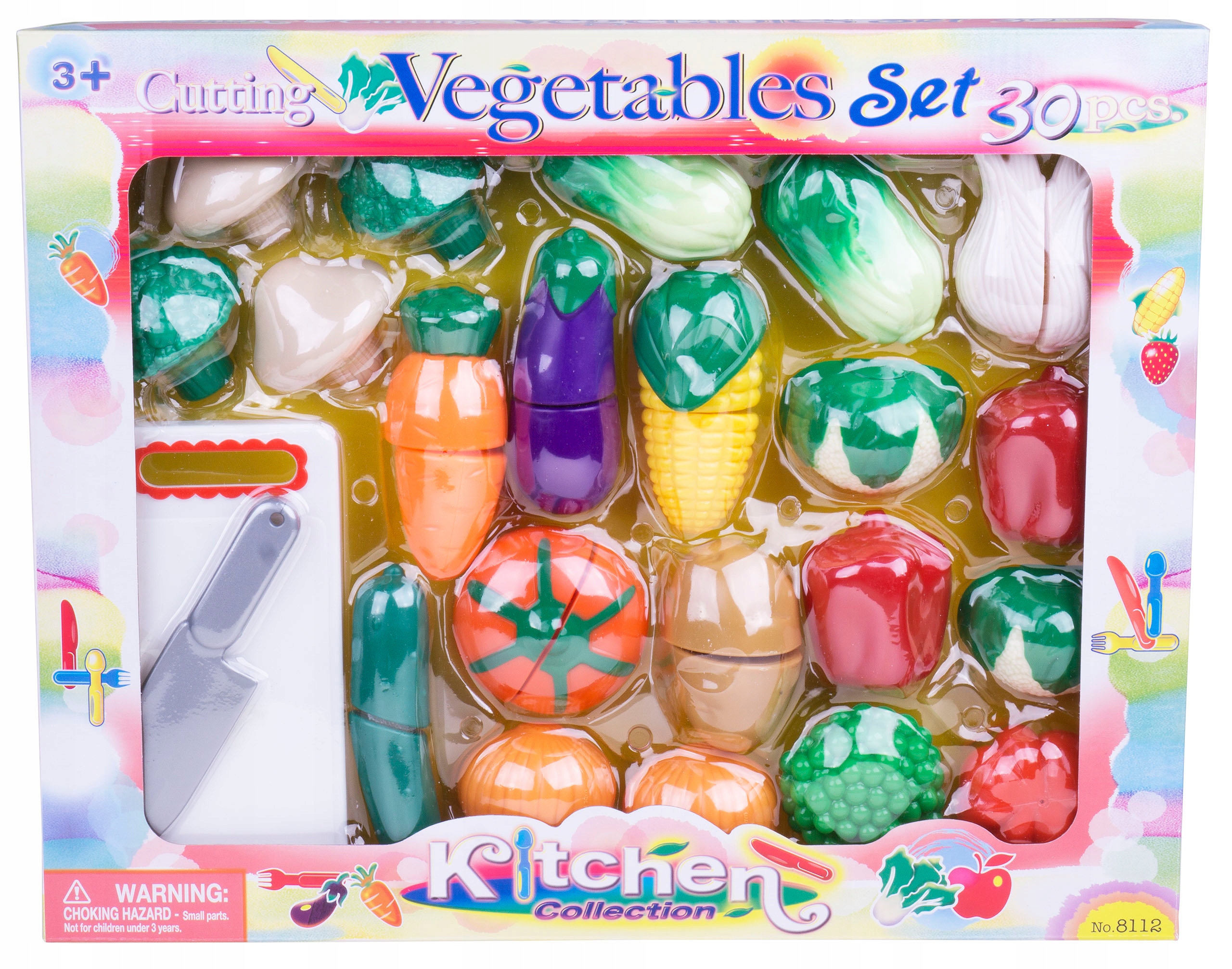 DUŻY ZESTAW WARZYW DO KROJENIA NA RZEP 30 EL HKS28