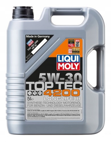 LIQUI MOLY OLEJ 5W30 TOPTEC 4200 5L