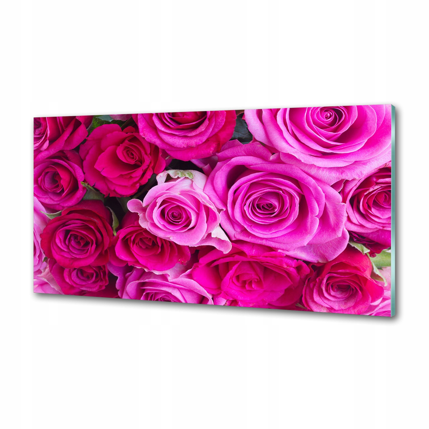 Panel lacobel Kytica ružových ruží 120x60 cm Lepidlo