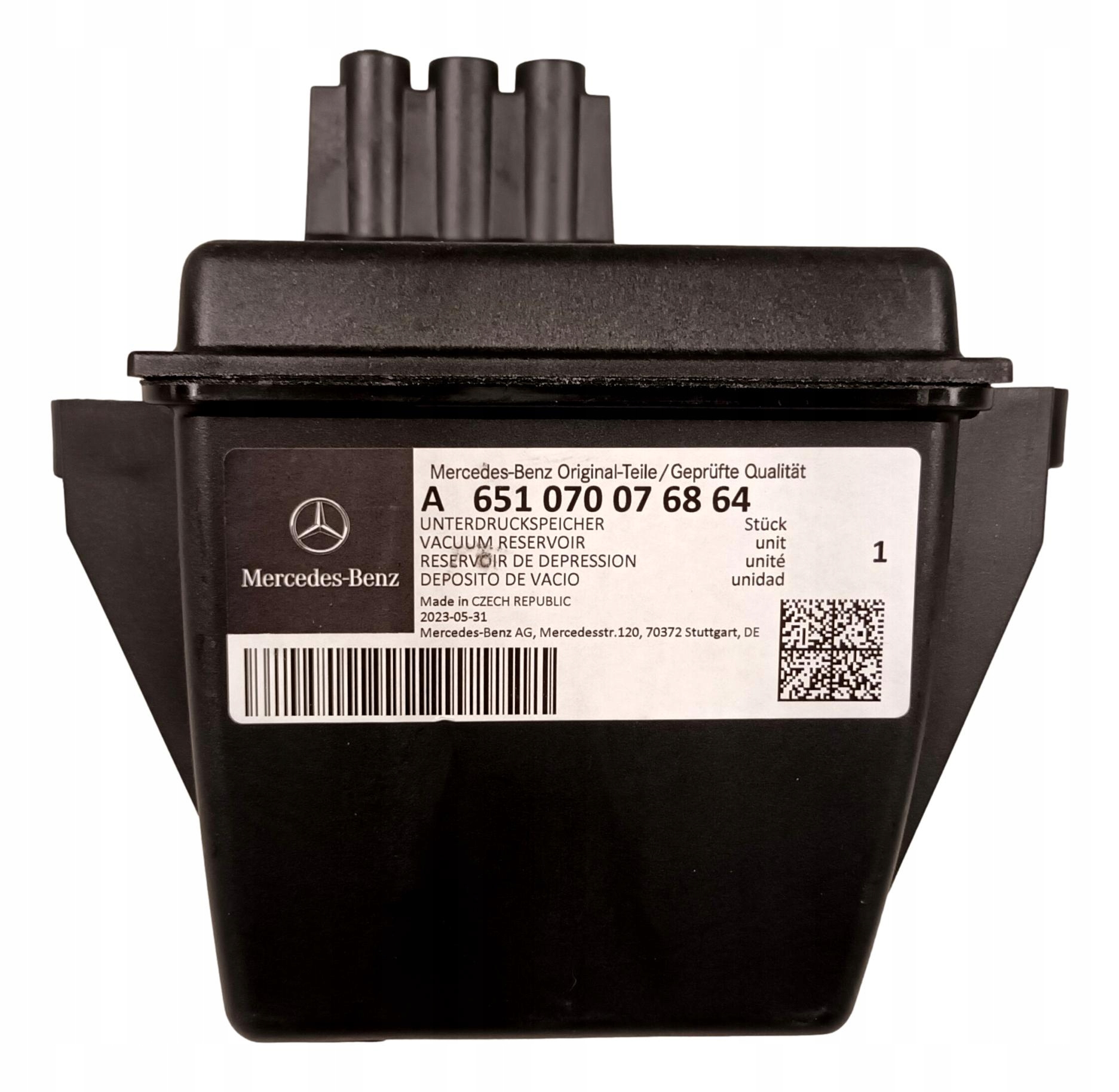 Mercedes Diesel OM651 Nádržka na vzduch Oe podtlaková plechovka
