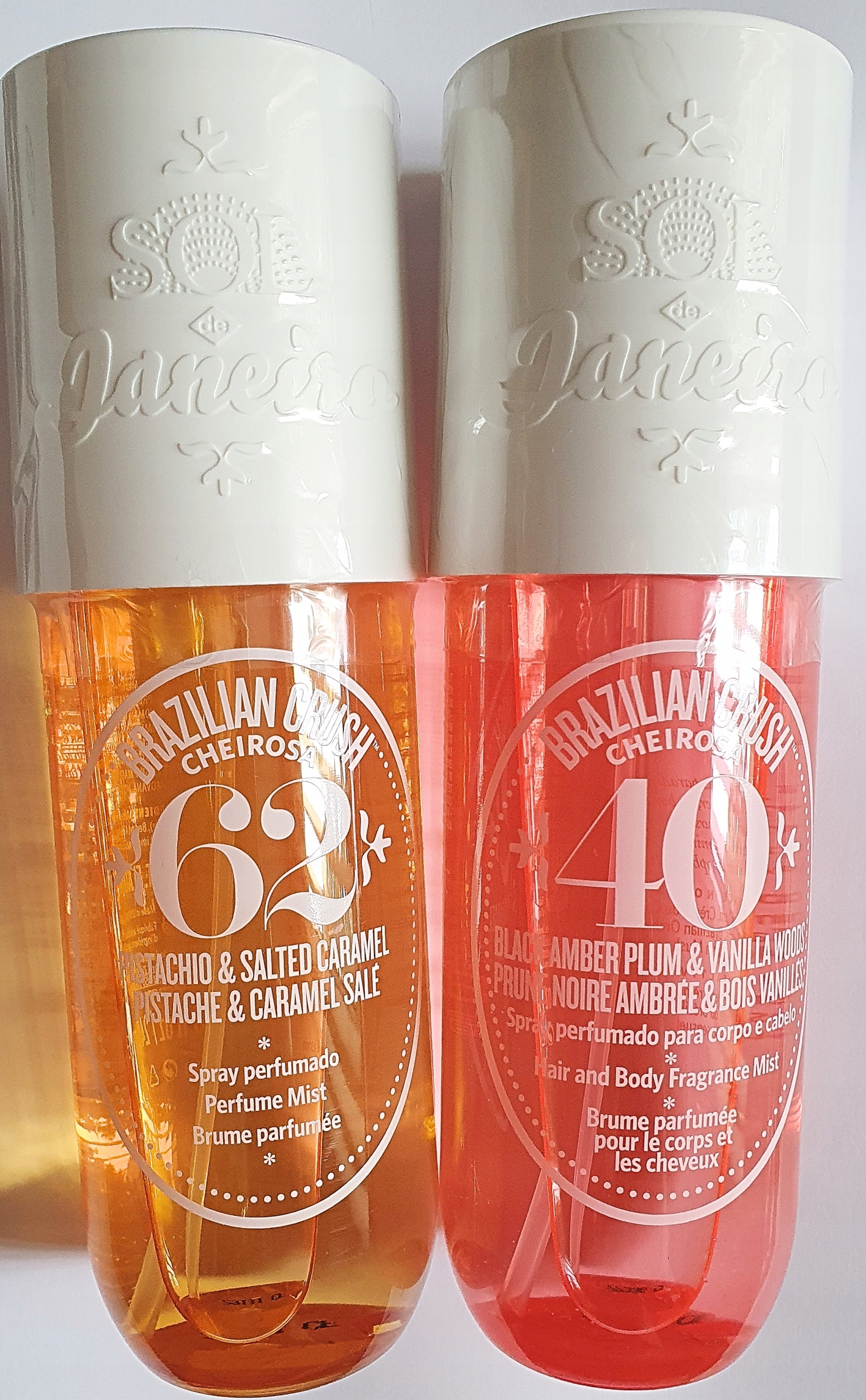 2 x 240 ml mgiełka Sol de Janeiro Cheirosa 62 40 naszyjnik z zawieszką