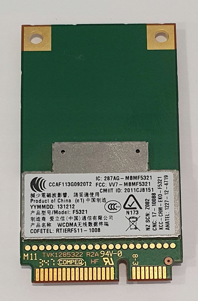 KARTA WIFI MODEM 668969-001 HP 6540b 6440b Kod producenta 668969-001