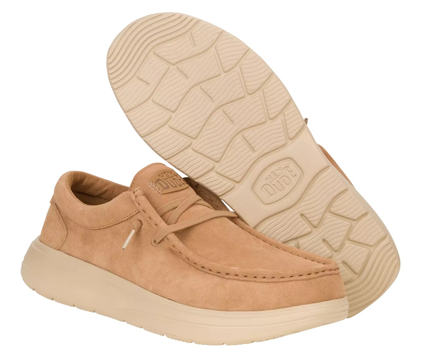 Hey Dude Wally Comf Suede 41975-2IW hnědé kožené mokasíny M12 45