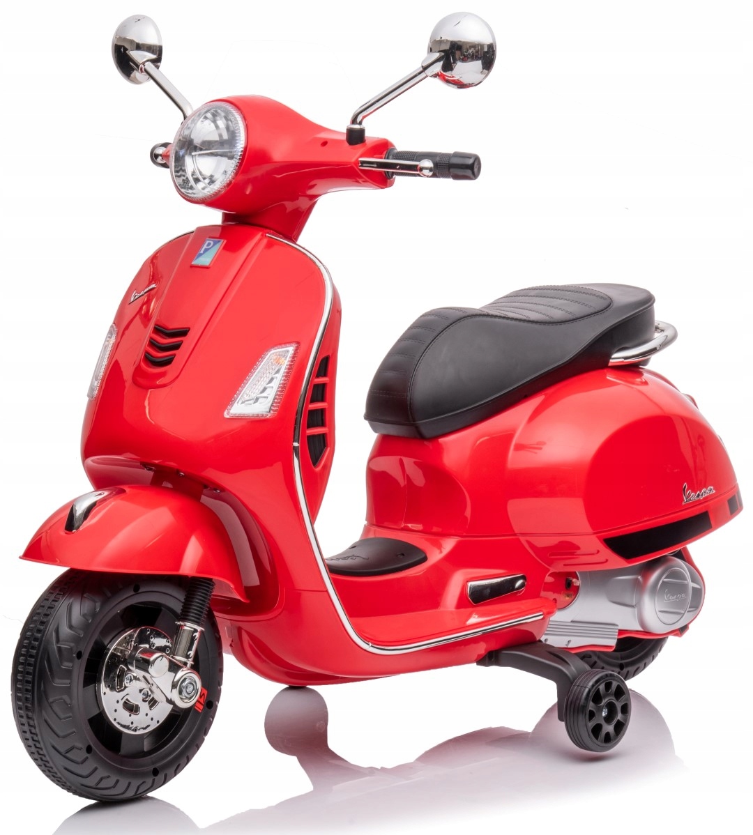 Jeździk dla dziecka Skuter Vespa na akumulator Maxi czerwony Sun Baby