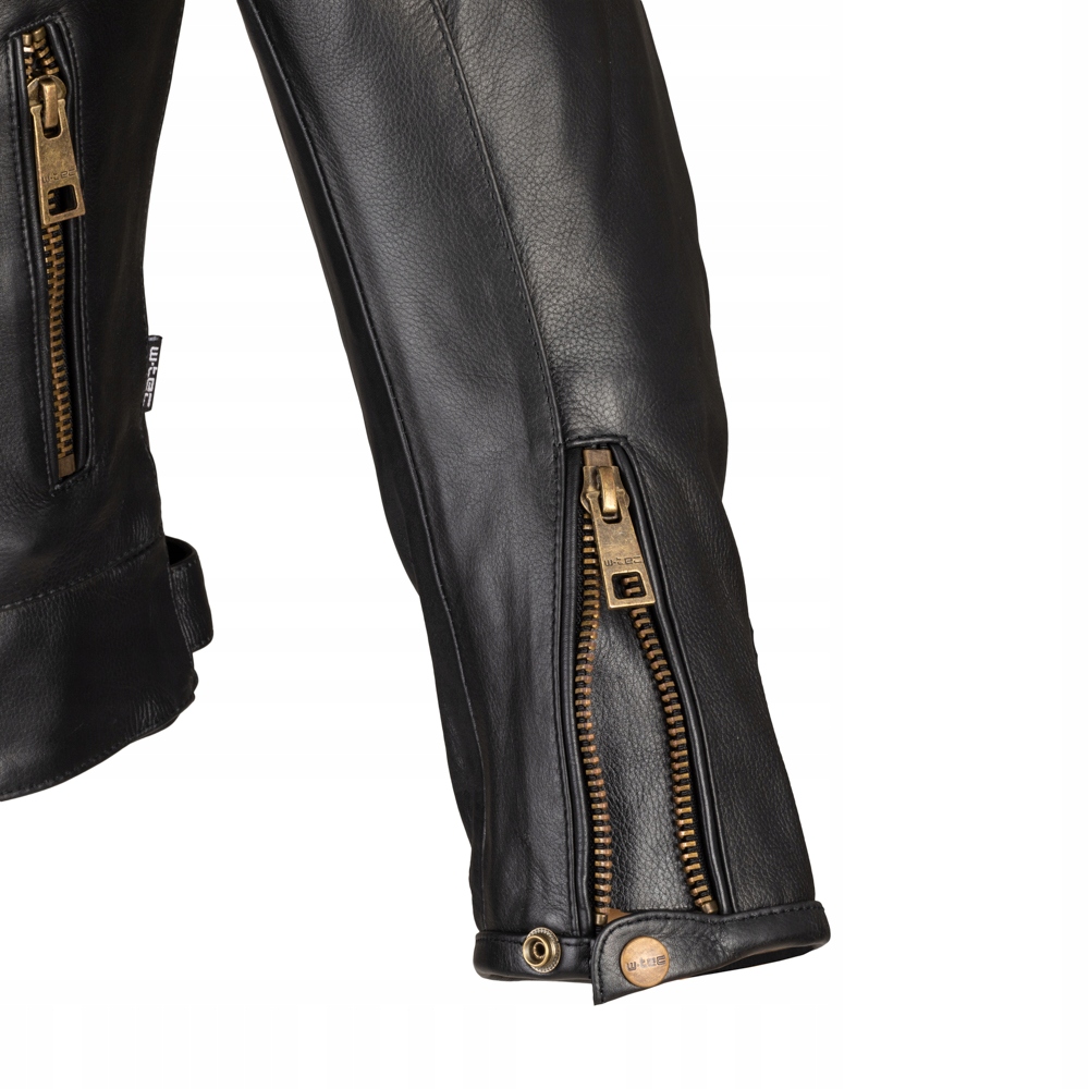 Męska skórzana kurtka motocyklowa W-TEC Stripe 6XL Materiał skóra