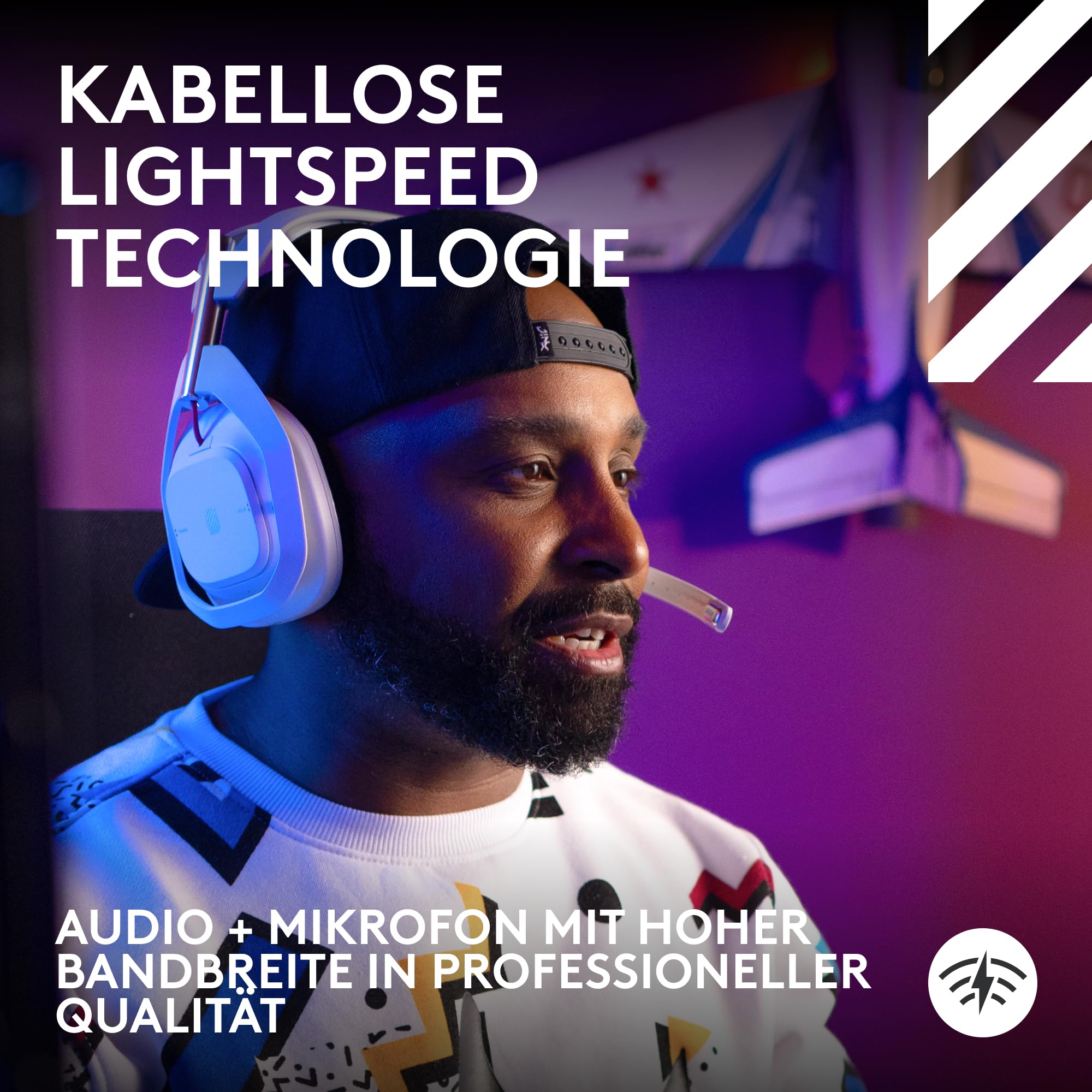 LOGITECH G Astro A50 Bezprzewodowy Zestaw Słuchawkowy Gamingowy Biały — miniatura 4