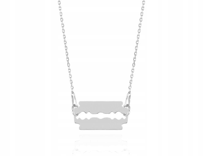 

Naszyjnik Żyletka żyleta Srebro 925 celebrytka