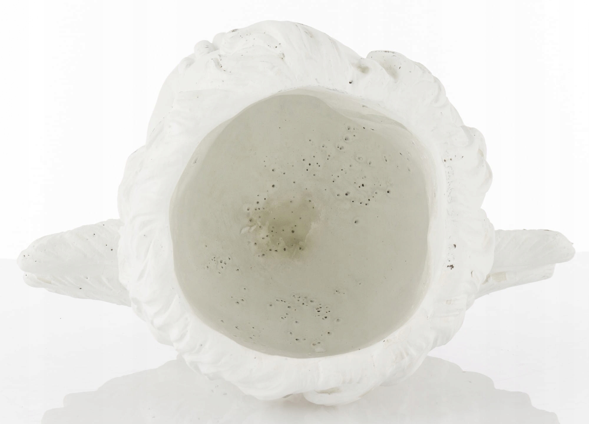 Osłonka cementowa biały aniołek 27x24cm doniczka Kształt inny