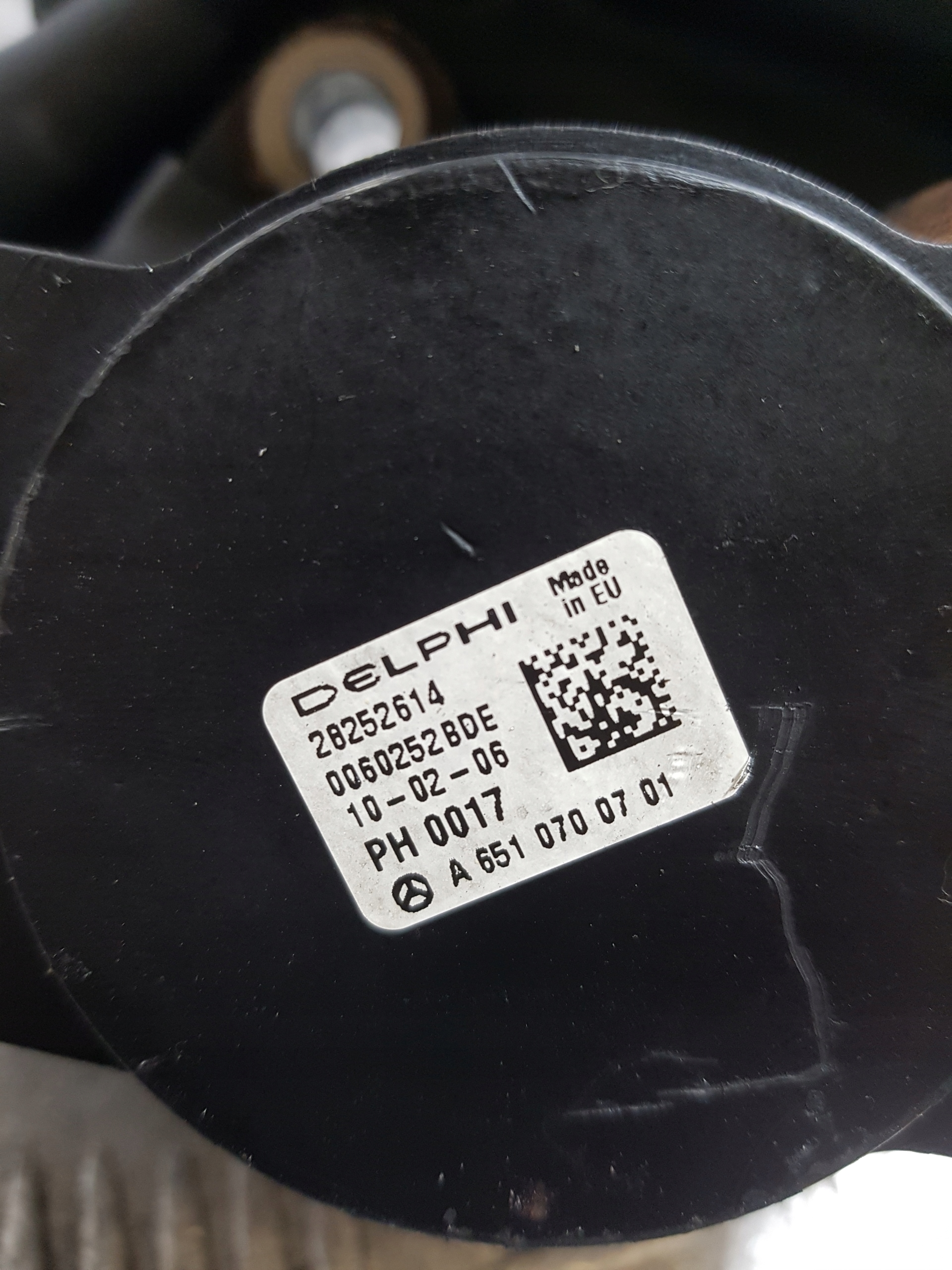 Pompa WYSOKIEGO pressione MERCEDES-BENZ SPRINTER 906 A6510700701