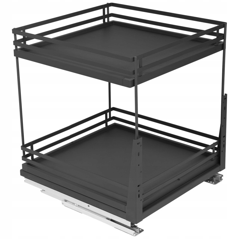 Koš Cargo Mini Deluxe R-50 Grafit 2P. Pro Skříňku 500 MM S Tlumením Dovírání Amix