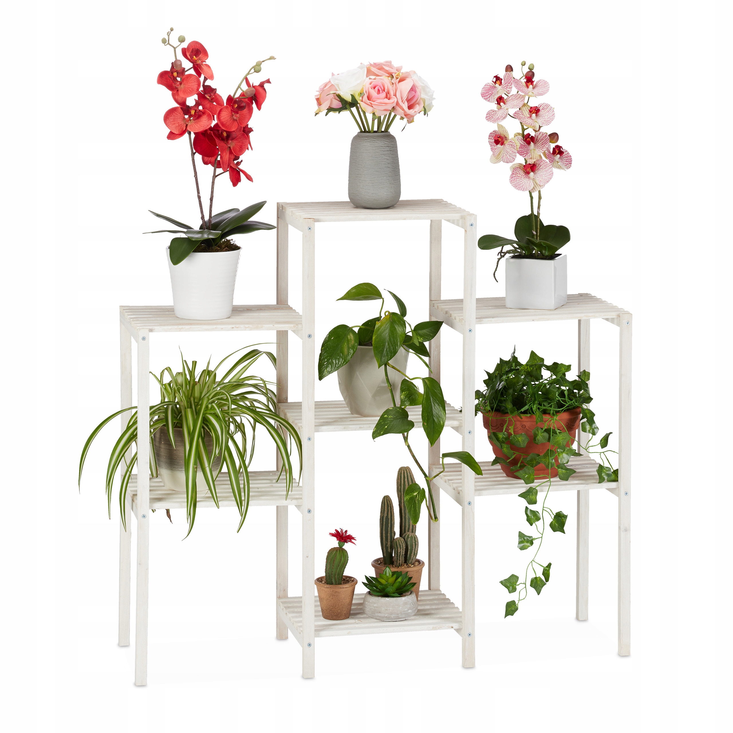Držák Na Květináč Relaxdays 86,5 cm, dřevo