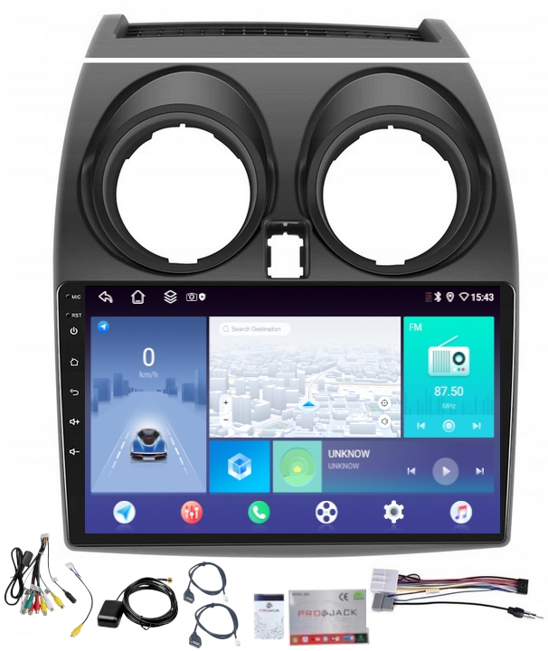 Rádio Navigácia Android Carplay Nissan Qashqai 2006-2013 4GB 64GB Sim