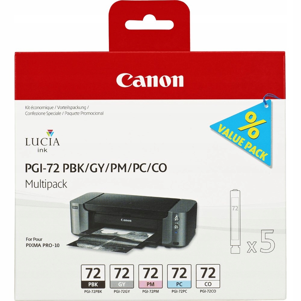 Canon multipack inkoustových náplní PGI-72 Pbk/ Gy/ Pm/ Pc/ Co