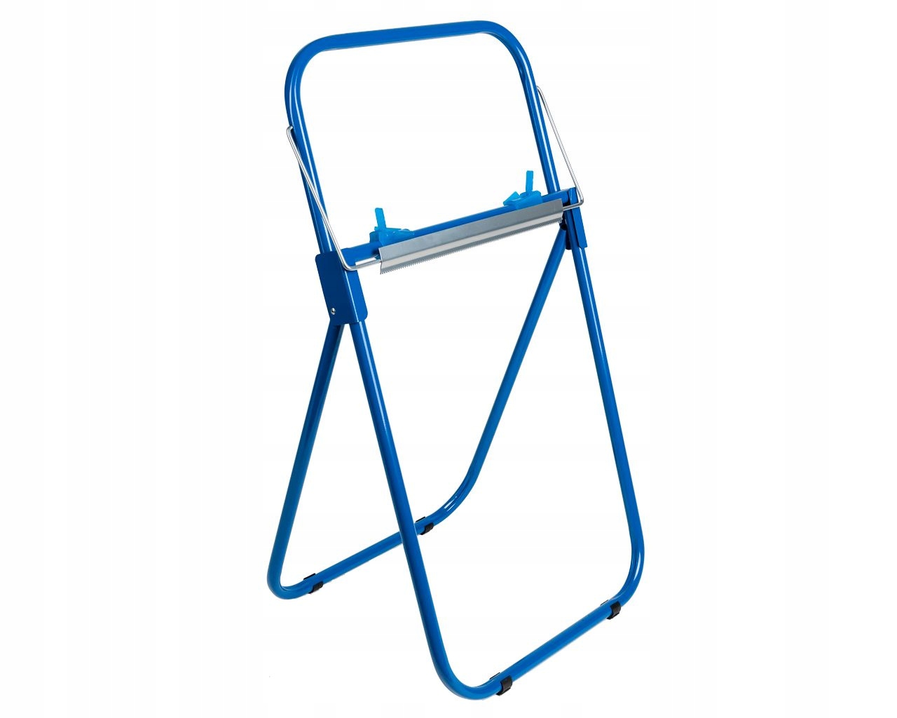 Stojan na průmyslové čisticí prostředky v rolích, kovový, modrý Merida ST1N