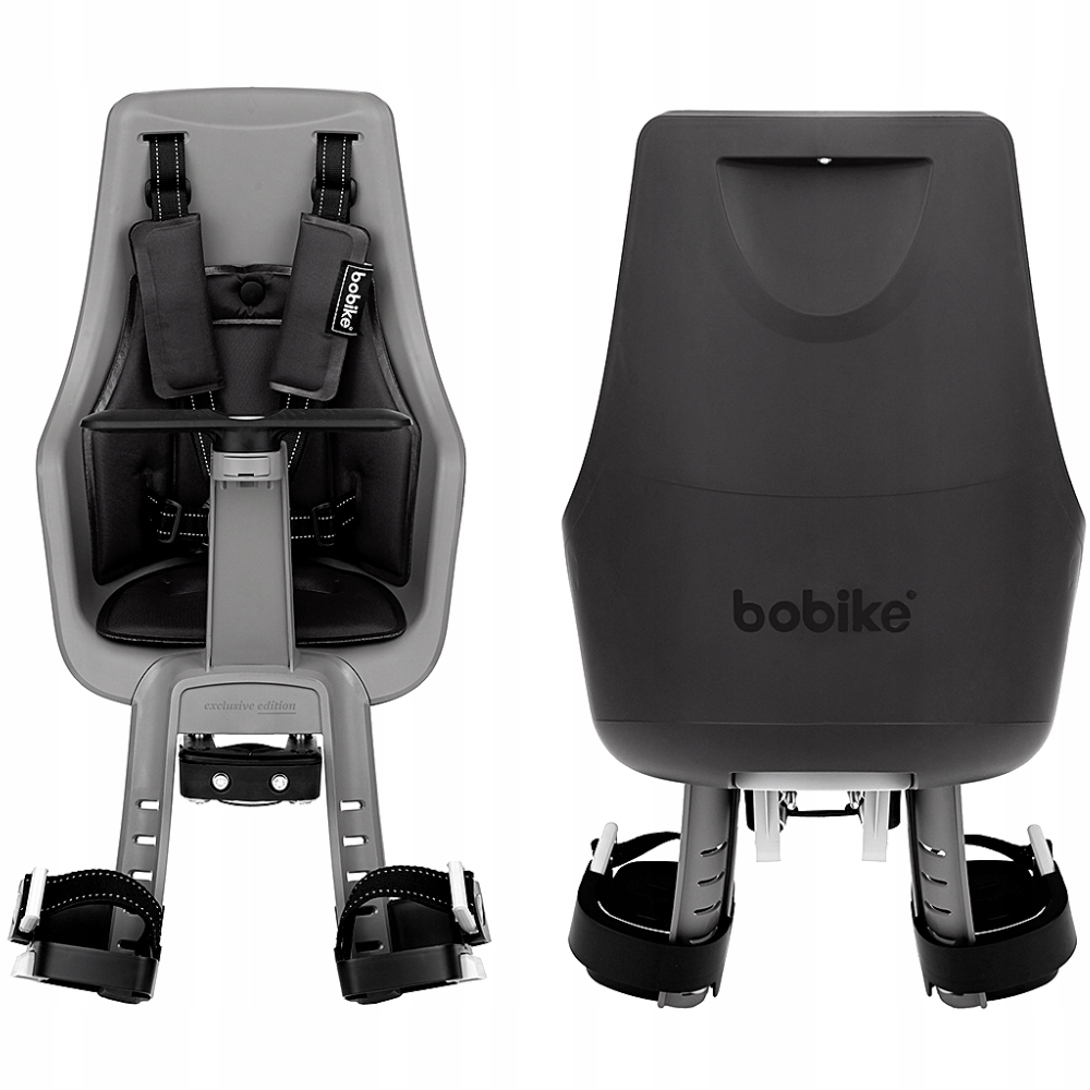 FOTELIK ROWEROWY EXCLUSIVE mini + OSŁONA + KASK BLACK Stan opakowania oryginalne