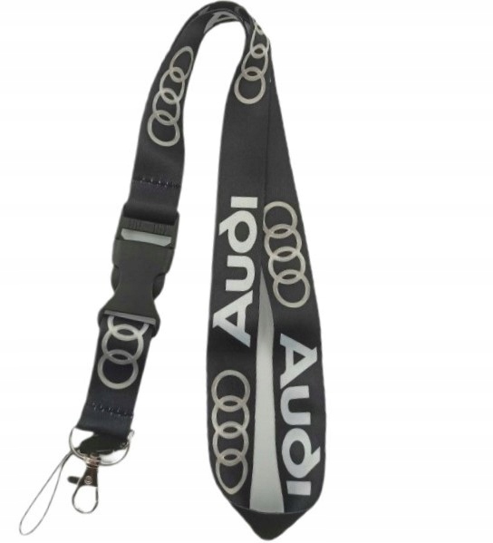 Audi Smycz Smyczka Długa Do Kluczy Czarna 50CM (smy-50)