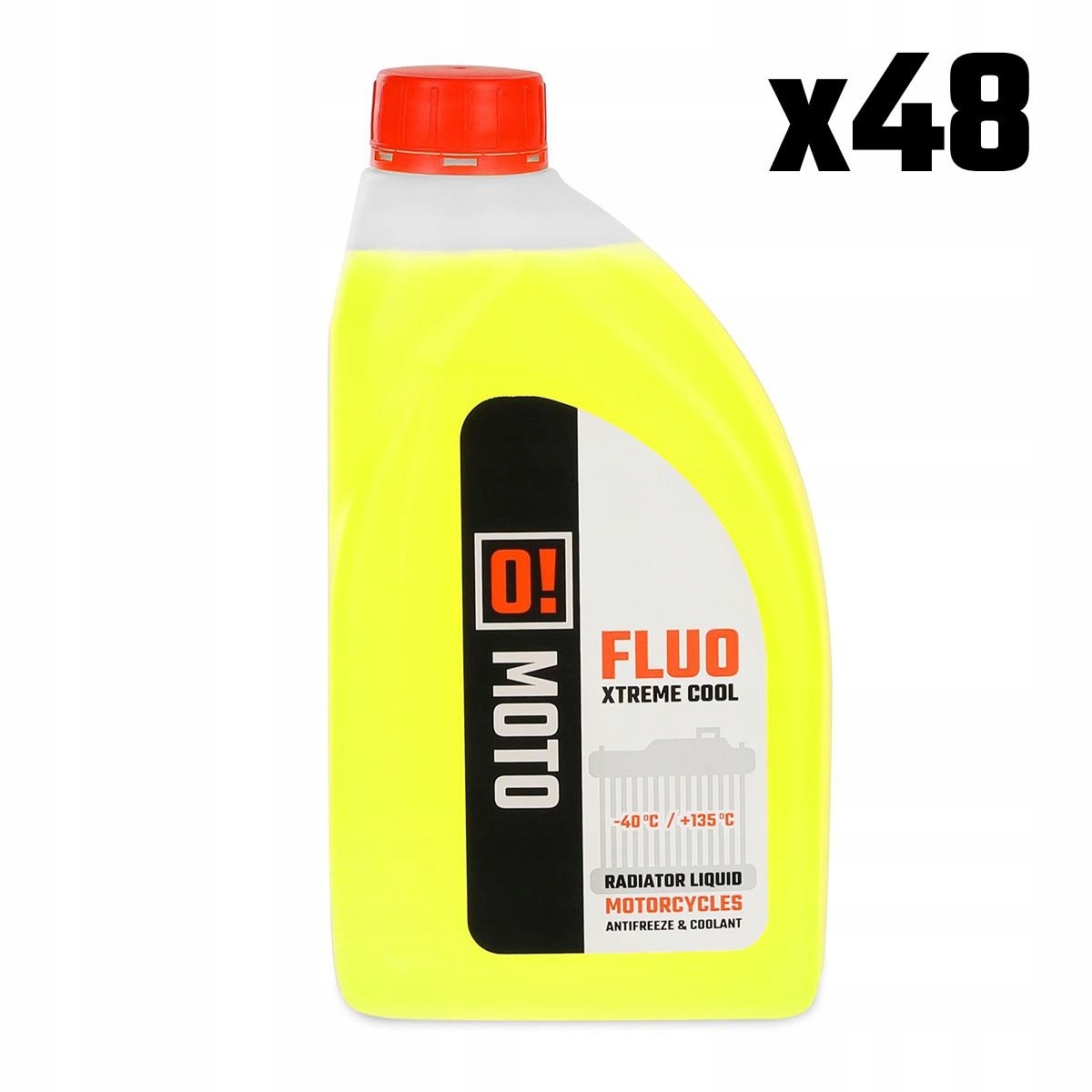 Omoto Sada 48 Kusov Kvapalina Do Chladičov 1L O! Fluo Xtreme COOL+135 Pripravená Na