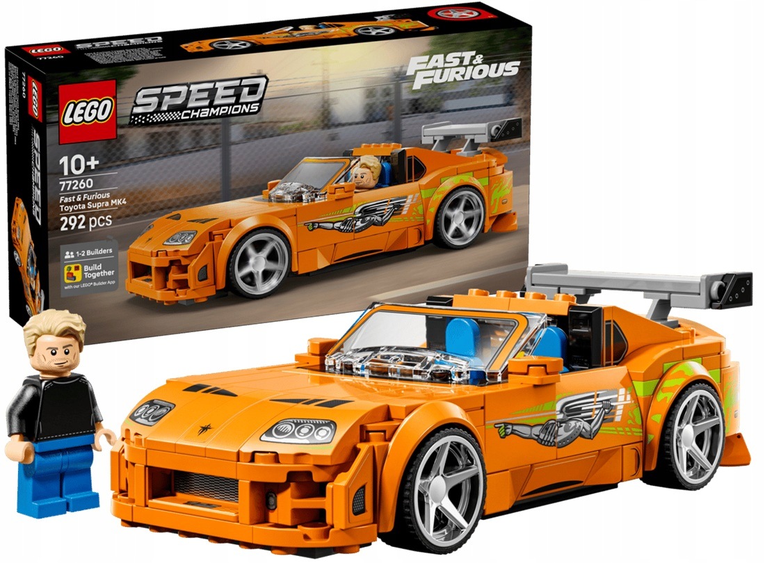 292 dílků stavebnice Lego Speed Rychle a zběsile Toyota Supra MK4 77260