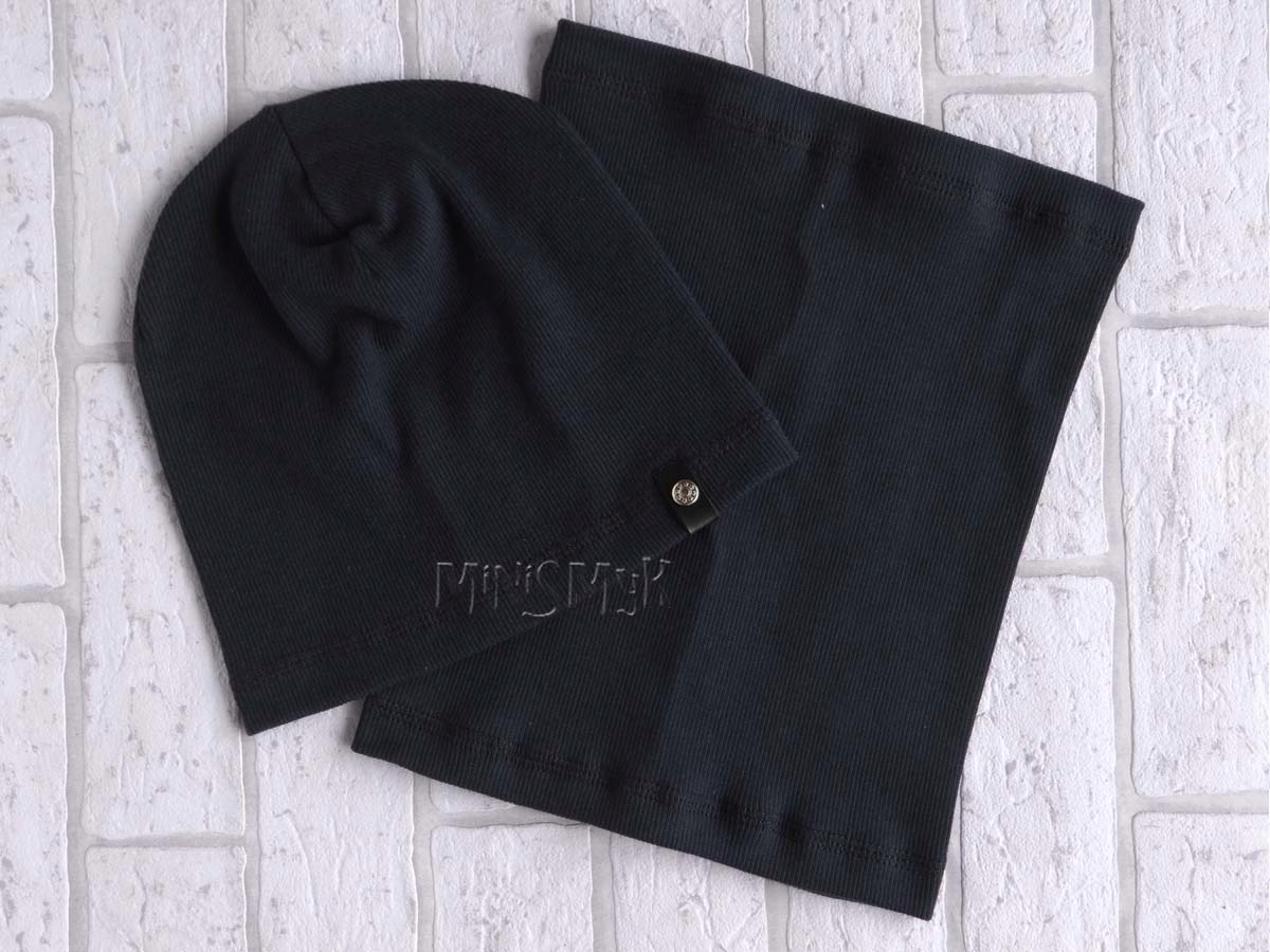 Komplet CZAPKA + TUBA komin beanie PRĄŻEK r. 51-56 Rozmiar 51-56 cm