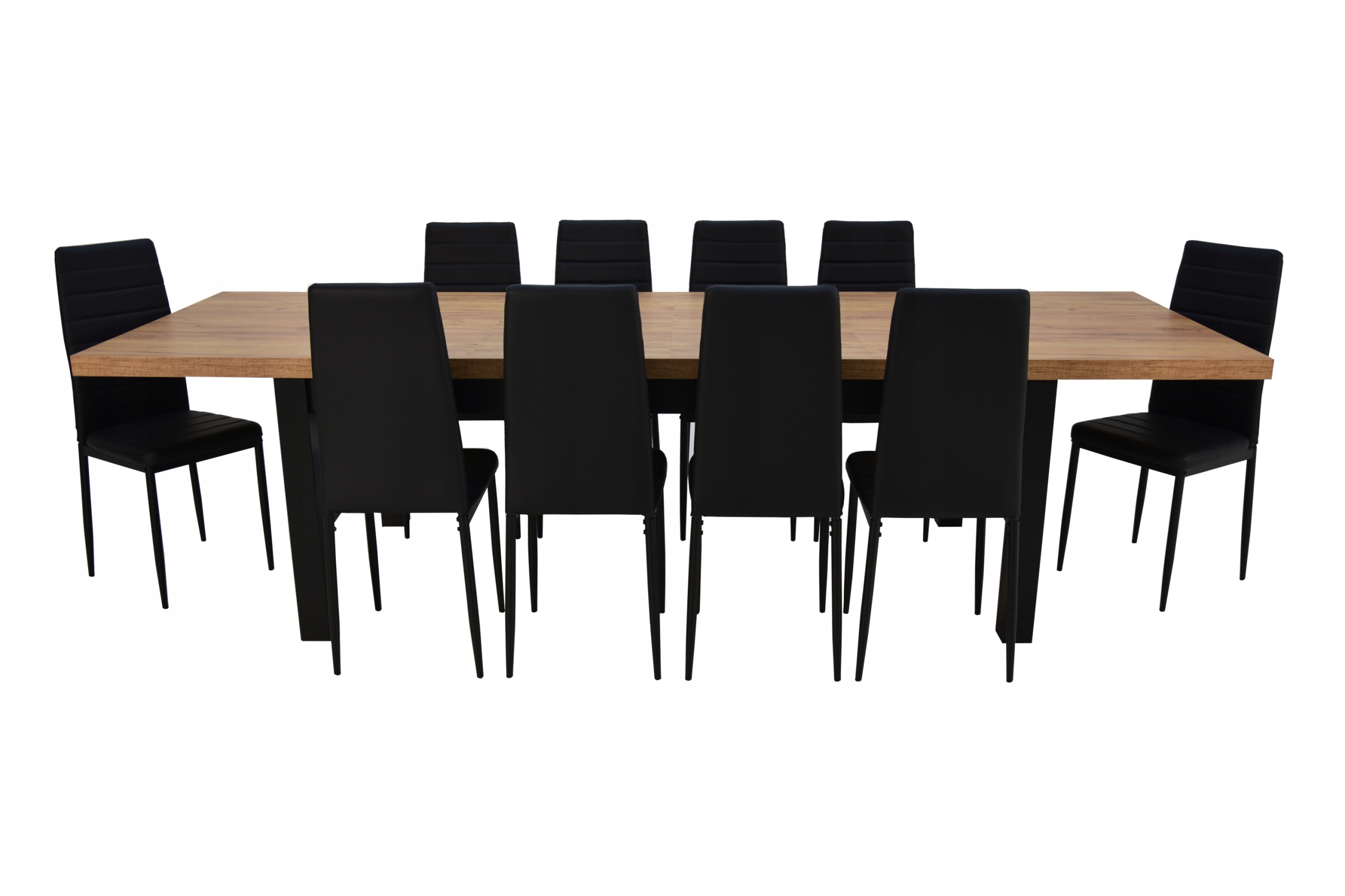 Duży stół do 3m i 10 krzeseł ZESTAW DO POKOJU