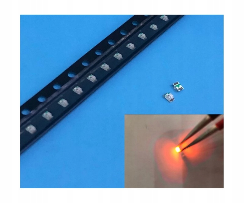 Dioda LED 0805 AMBER MIGAJĄCA 1