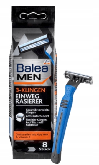 

Balea Men, Jednorazowa maszynka do golenia, 8 szt