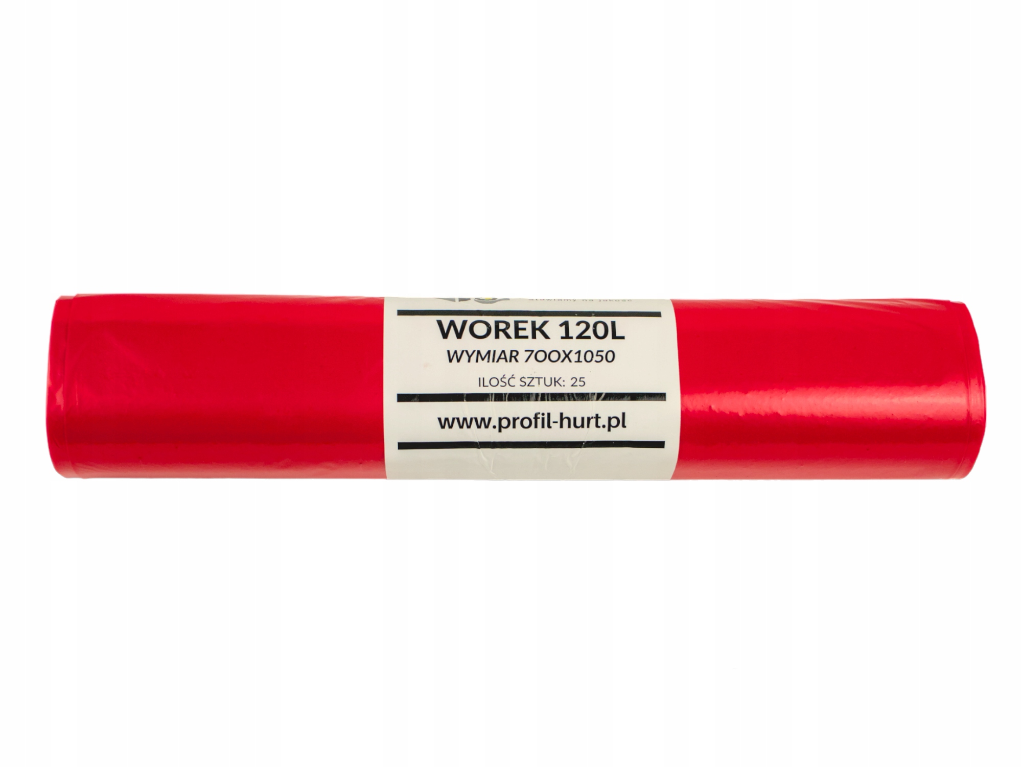 Levně 250 Ks Silné Sáčky Na Odpadky 120 l červené