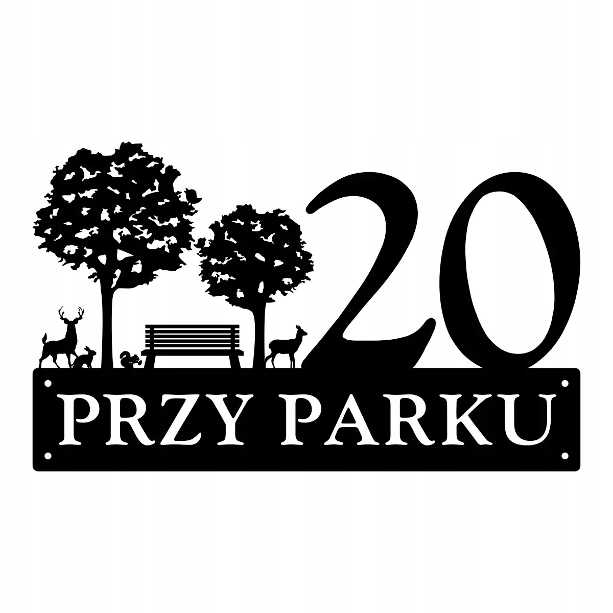 Číslo Na Dom 60 cm Tabuľa Adresa Ocel 2 mm Grafika 133