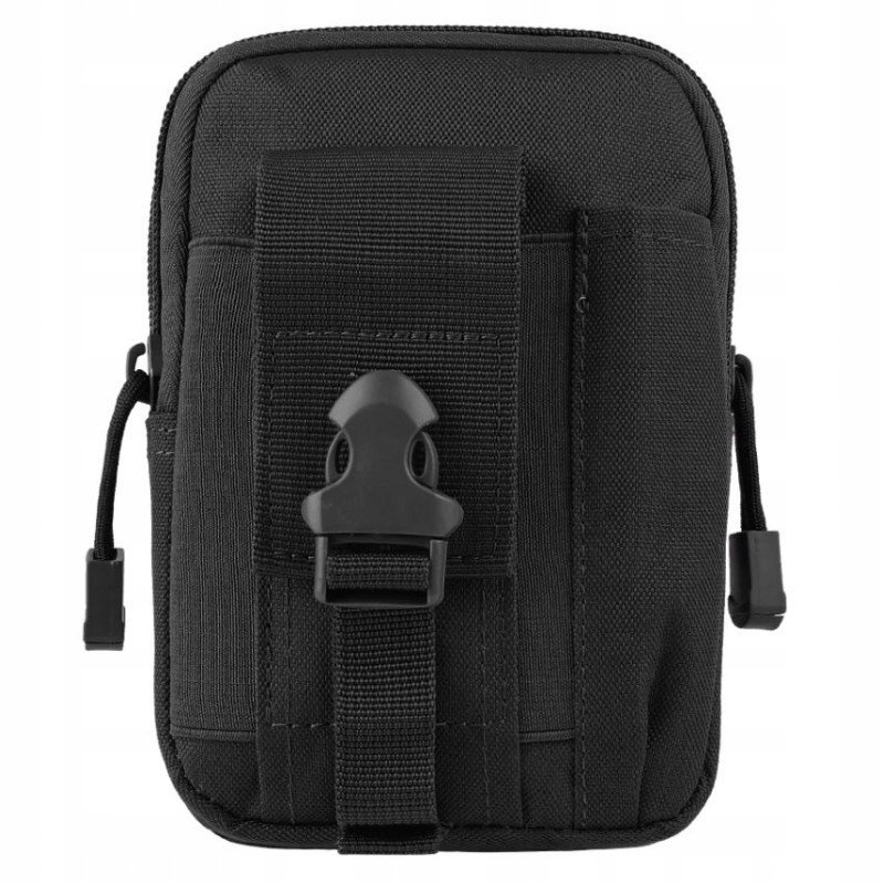 TAKTYCZNA SASZETKA TOREBKA CZARNA SURVIVALOWA Wzór dominujący bez wzoru