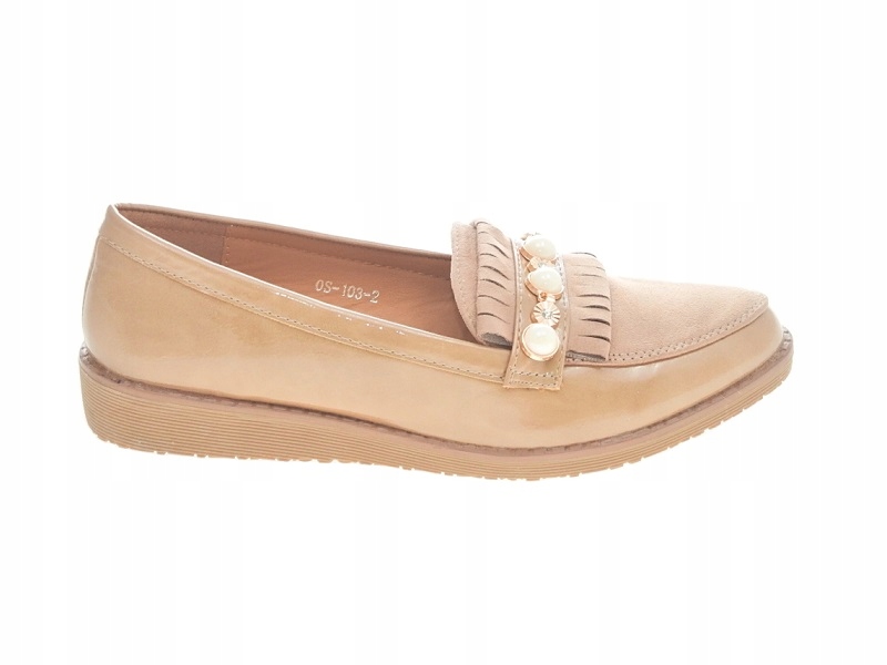 

Eleganckie Półbuty Wsuwane OS103-2 Khaki r.38