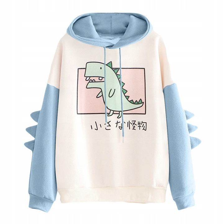 Dámská mikina s kapucí Japonský Dinosaurus M