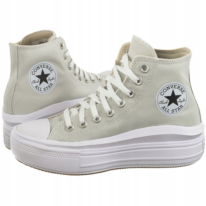 Dámské tenisky na platformě Converse Move Hi Fossilized Béžové