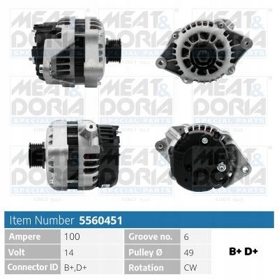ALTERNATOR 14V 100A do OPEL FRONTERA B 2.2i Jakość części (zgodnie z GVO) Q - oryginał z logo producenta części (OEM, OES)