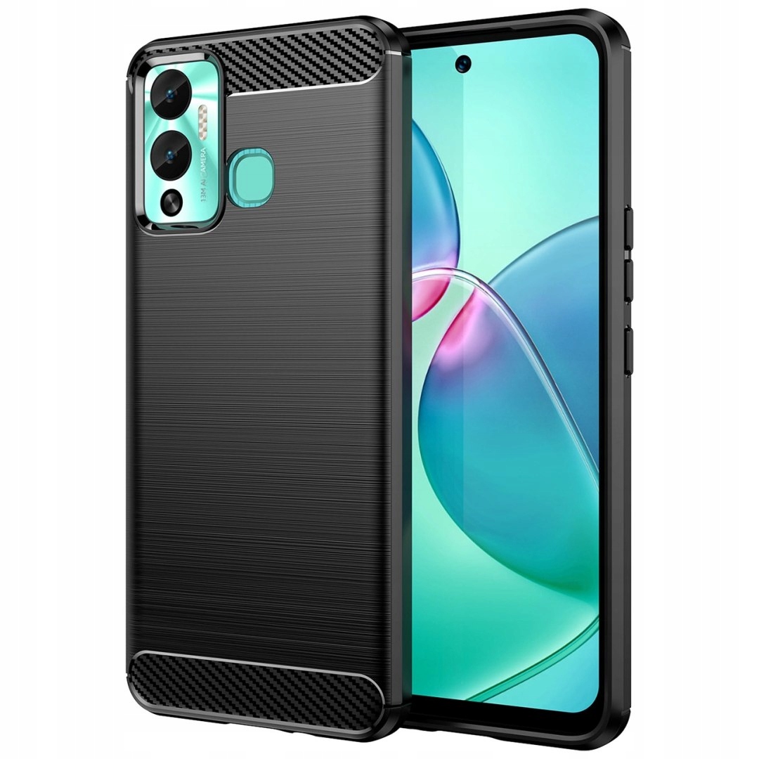 Carbon Case etui do Infinix Hot 12 Play Nfc Hot 12 Play elastyczny siliko