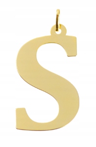 

Literka "s" Zawieszka Złota 585 Duża 3cm